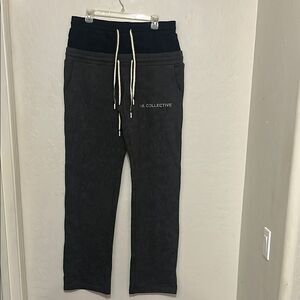 Sia Collective Double Stack Sweatpants Athletic Athleisure Lounge Wear Brand New